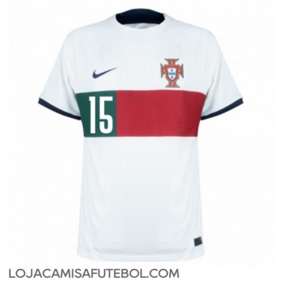 Camisa de Futebol Portugal Rafael Leao #15 Equipamento Secundário Mundo 2022 Manga Curta